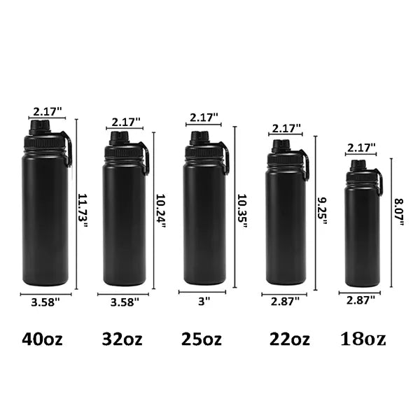 Multiple Sizes Insulated Stainless Steel Sports Bottle