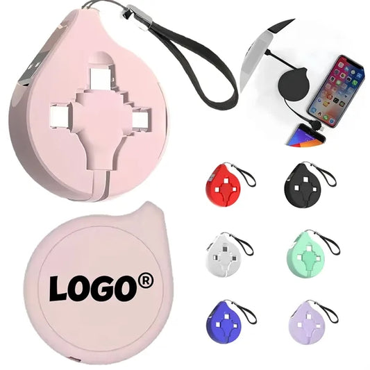 3 In 1 Fast Charging Cable Retractable USB Multi Device