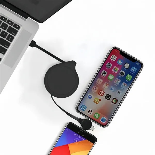 3 In 1 Fast Charging Cable Retractable USB Multi Device