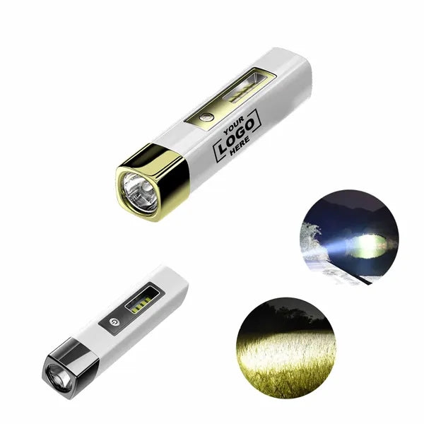 Mini USB Rechargeable Flashlight with Side Light