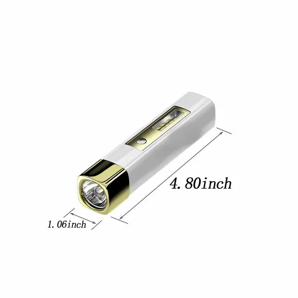 Mini USB Rechargeable Flashlight with Side Light