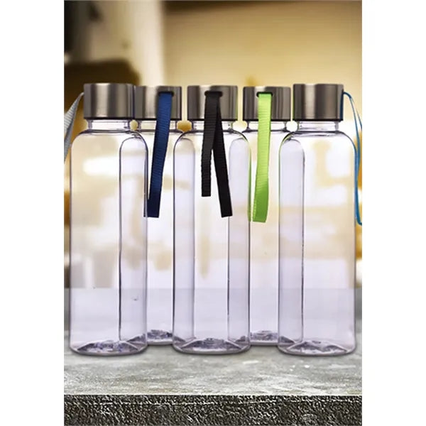 18oz Plastic Gym Strap Slim Water Bottle Travel Tumbler