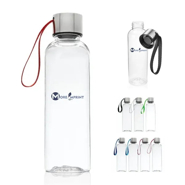 18oz Plastic Gym Strap Slim Water Bottle Travel Tumbler