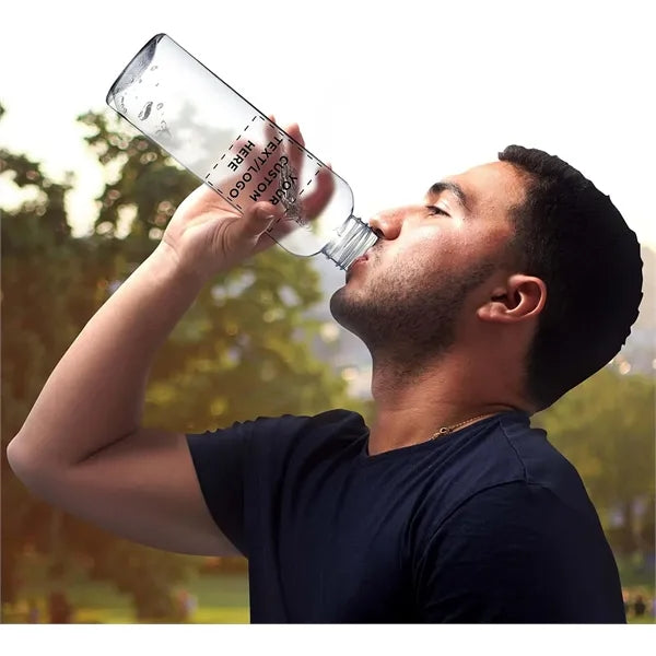 18oz Plastic Gym Strap Slim Water Bottle Travel Tumbler