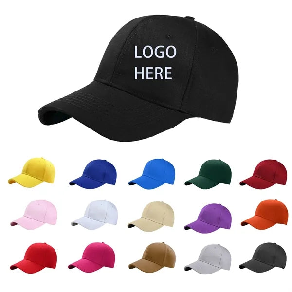 Full Color 6 Panel Low Profile Unstructured Cotton Twill Bas