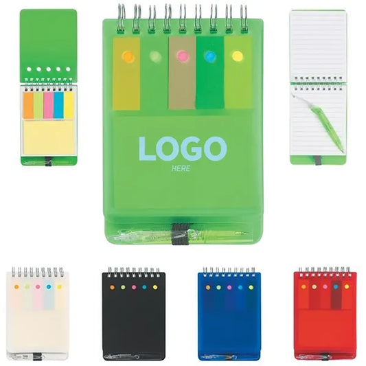 Pocket Notebook Mini Coil Notepad w/Water Resistant PP Cover
