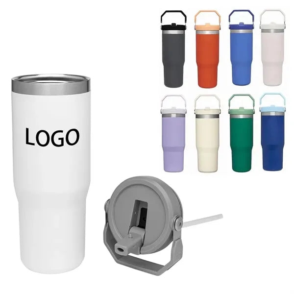 30Oz Premium Handle Stainless Steel Tumbler