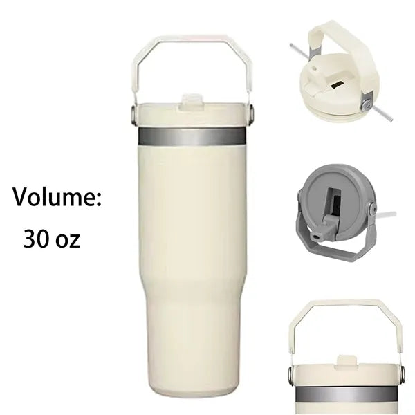 30Oz Premium Handle Stainless Steel Tumbler