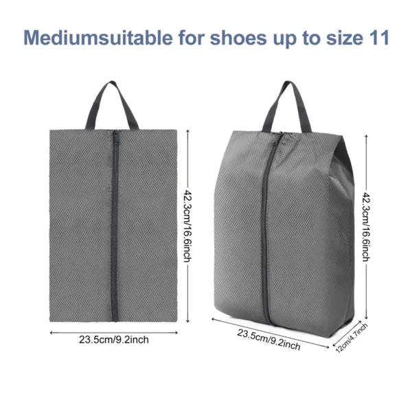 Travel Shoe Storage Bag With Zipper And Handle