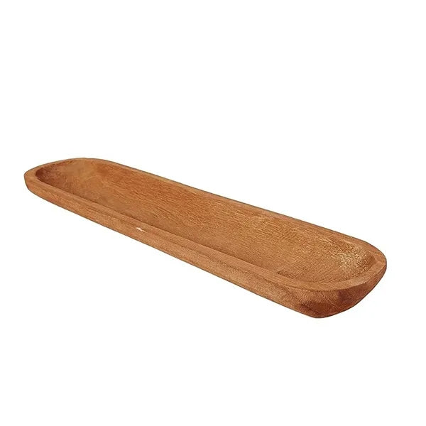 Teak Wood Handmade Decor Live Edge Ottoman Tray