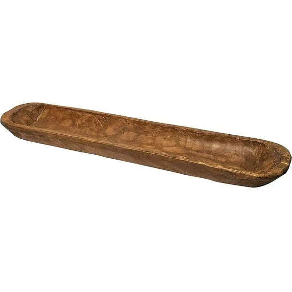 Teak Wood Handmade Decor Live Edge Ottoman Tray