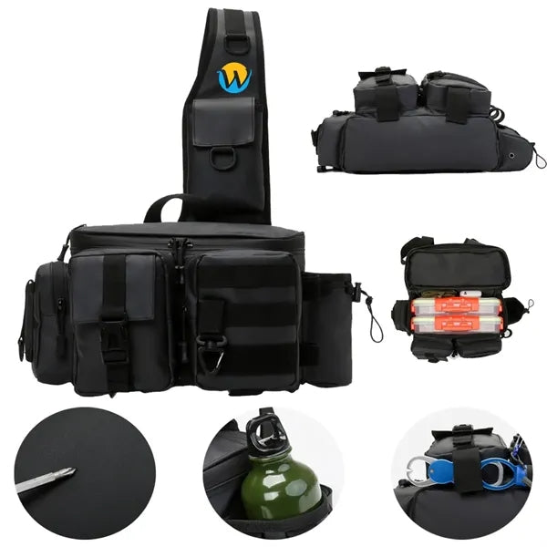 Multifunctional Lure Waist Bag With Convenient Rod Insertion