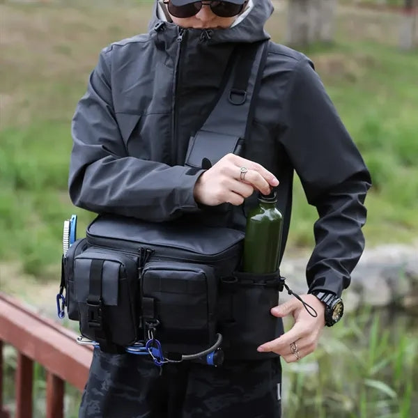 Multifunctional Lure Waist Bag With Convenient Rod Insertion