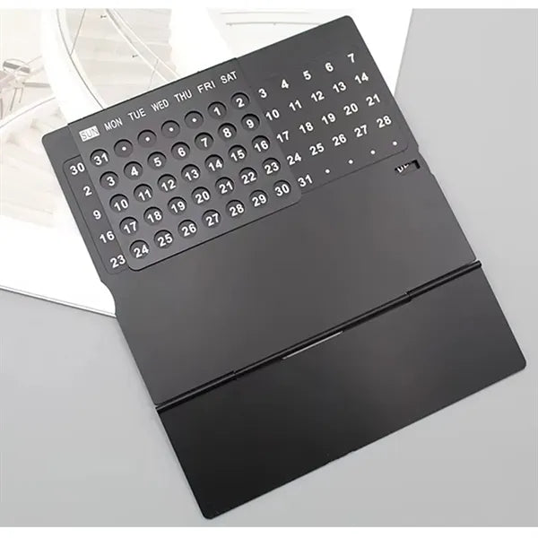 Metal Perpetual Desk Calendar