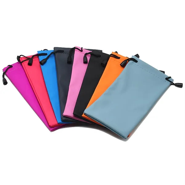 Glasses Storage Pouch With Drawstring Imprint Logo