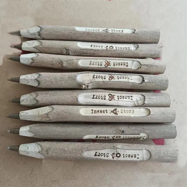 Wooden Original Ecology Custom Carved Wood Ball Pen