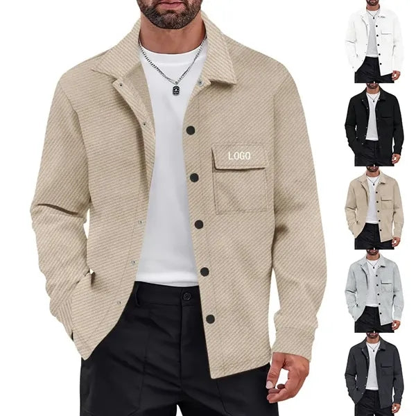 Men's Flannel Lined Shirt Jacket
