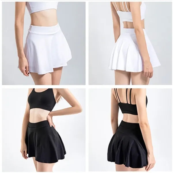 Tennis Activewear Sports Skirt With Built-in Shorts