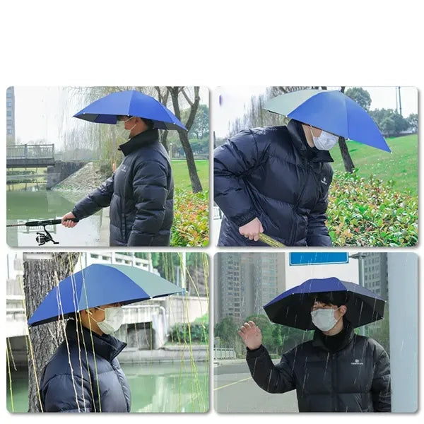 Outdoor Sun Protection Hands-Free Umbrella Hat