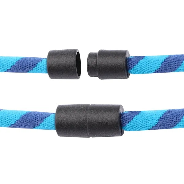 Nylon Breakaway Rope Lanyard W/ Split Ring and Metal Crimp