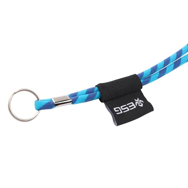 Nylon Breakaway Rope Lanyard W/ Split Ring and Metal Crimp