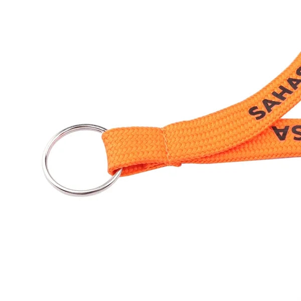 0.4" Silkscreen Polyester Lanyard w/ Breakaway & Split Ring