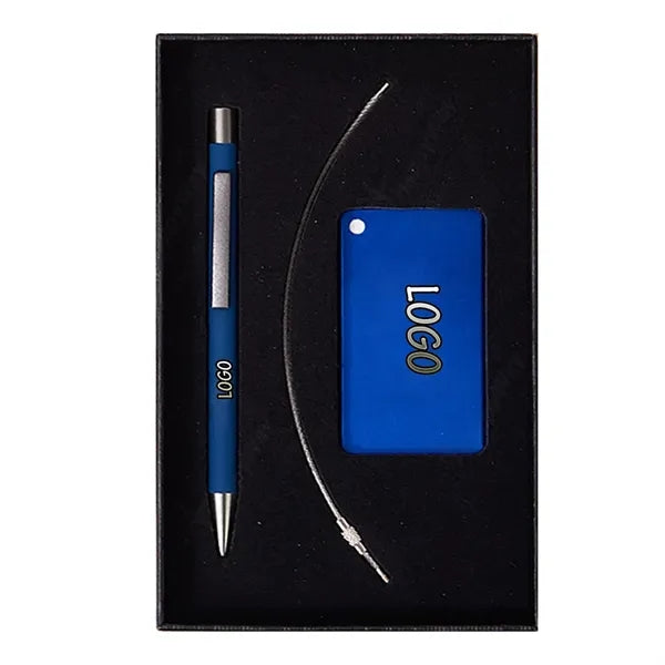 Gift Set with Luggage Tag and Metal Pen