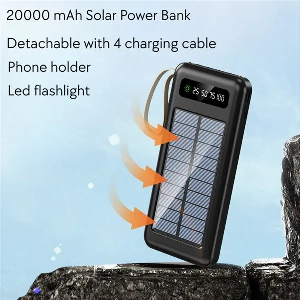 20000 mAh Super Slim Solar Power Bank