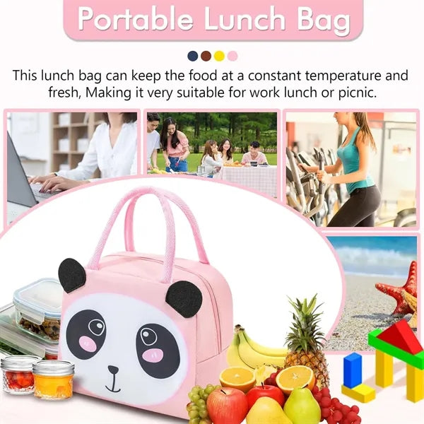 Cartoon 3D student lunch bag