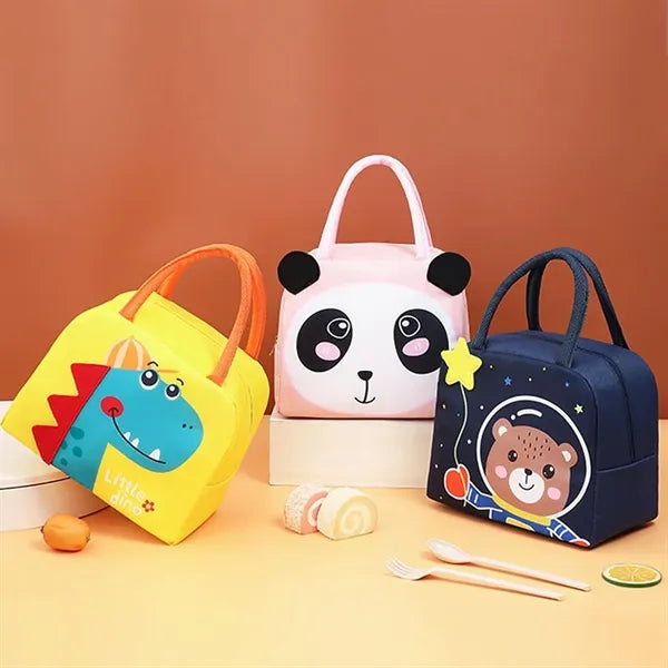 Cartoon 3D student lunch bag