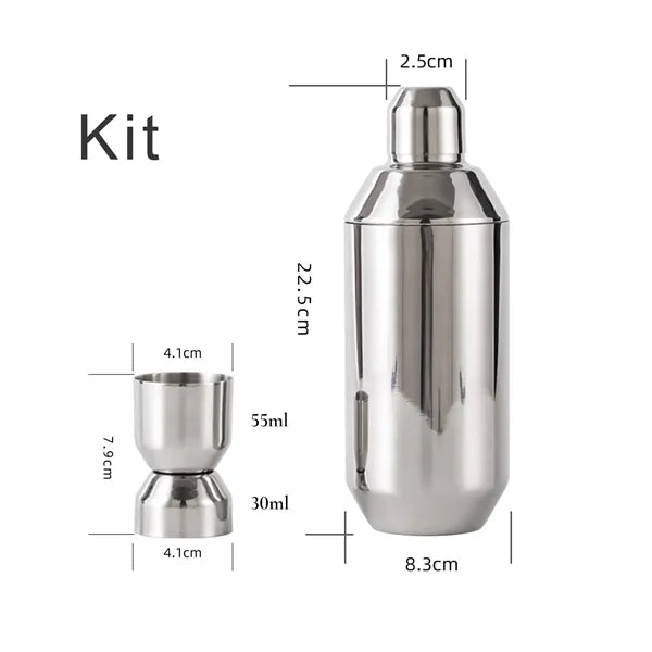 Stainless Steel Bar Cocktail Shaker Drink Mixer Kit Bar Tool