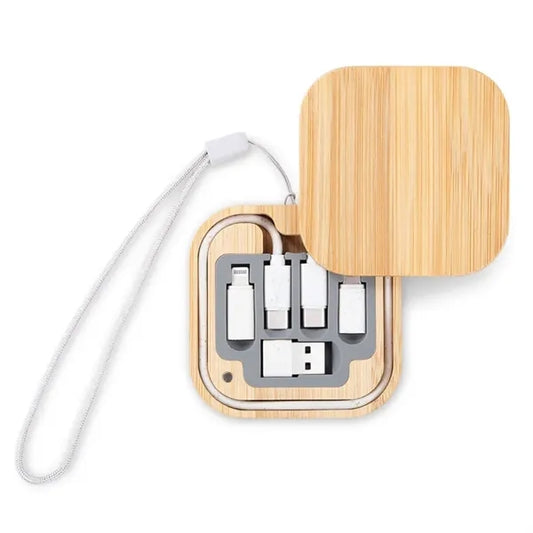 Eco Bamboo Round 60W Fast Charging Cable