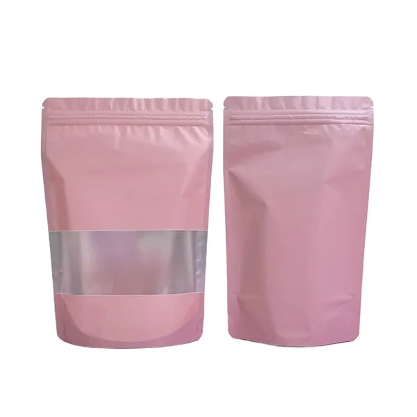 Colorful Foil Stand Up Zipper Pouch With Window