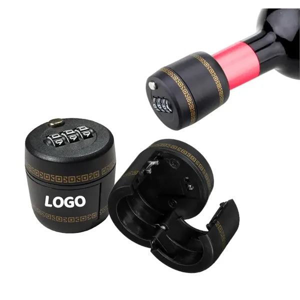 Wine and Soda Bottle Security Cap with Code Lock
