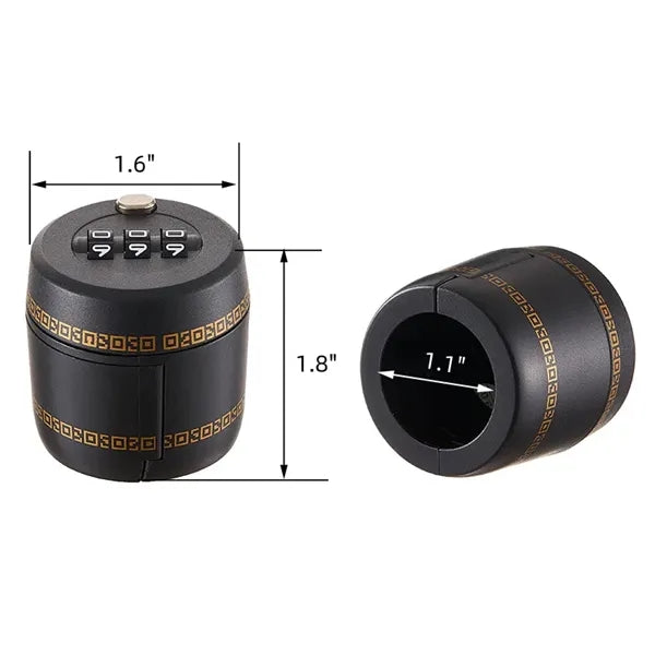 Wine and Soda Bottle Security Cap with Code Lock