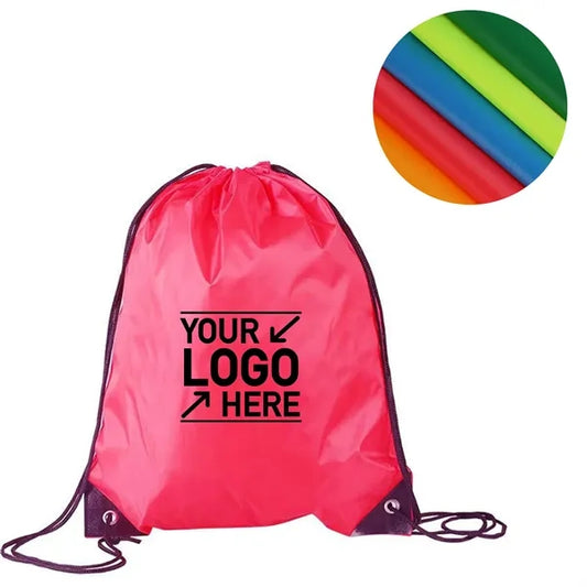 Polyester Drawstring Sports Backpack Bag