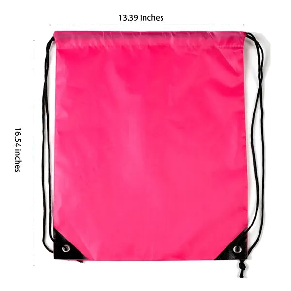 Polyester Drawstring Sports Backpack Bag