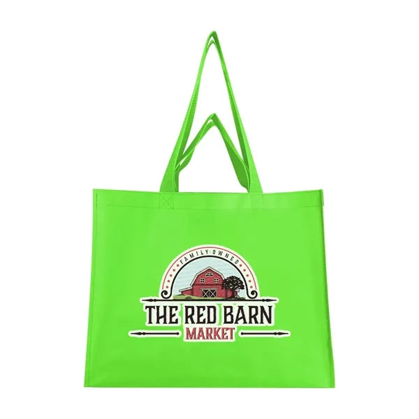 Matte Laminated Recycled Non-Woven Dual Handle Shopper To...