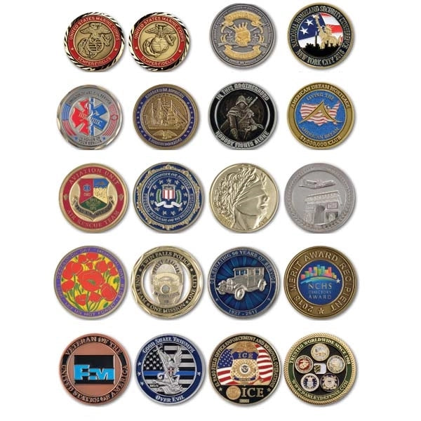 Struck Brass Coin - Double Sided, 1 5/8"