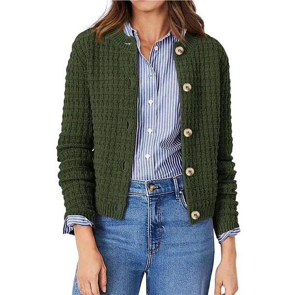 Women's Fashion Casual Open Front Long Sleeve Knit Coat