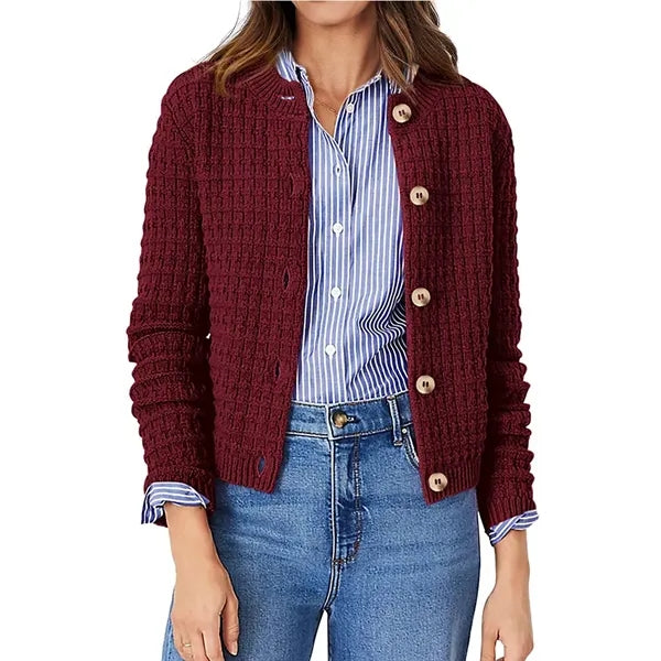 Women's Fashion Casual Open Front Long Sleeve Knit Coat