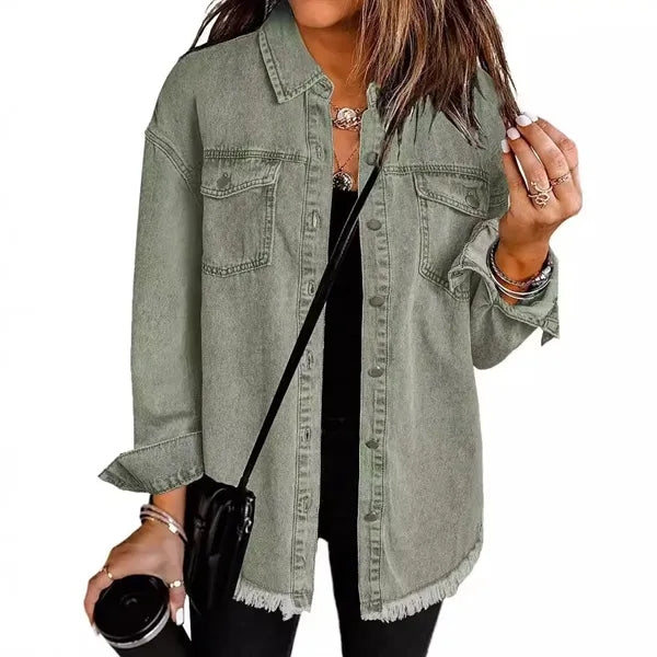 Women's Oversized Denim Jacket Casual