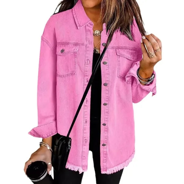Women's Oversized Denim Jacket Casual