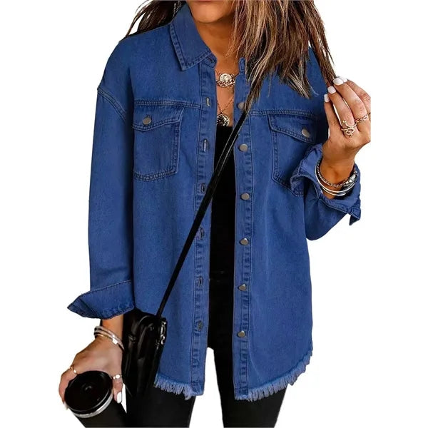Women's Oversized Denim Jacket Casual