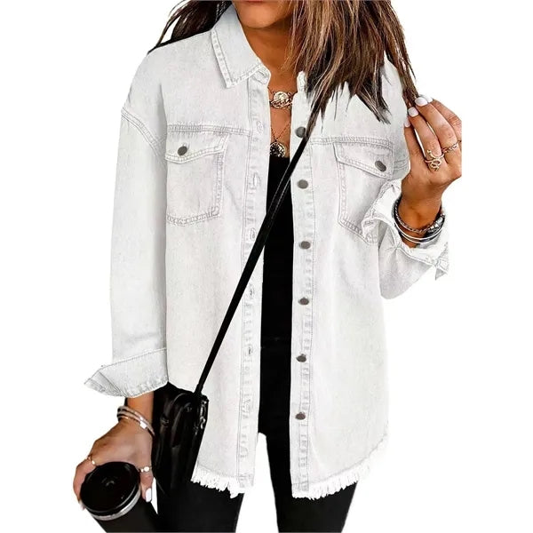 Women's Oversized Denim Jacket Casual