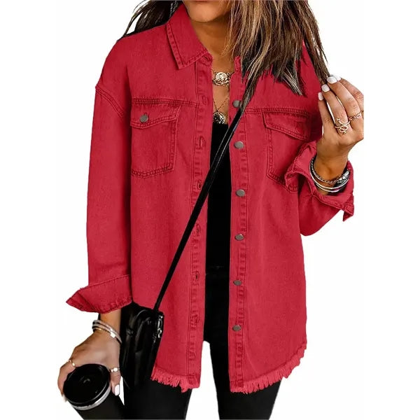 Women's Oversized Denim Jacket Casual