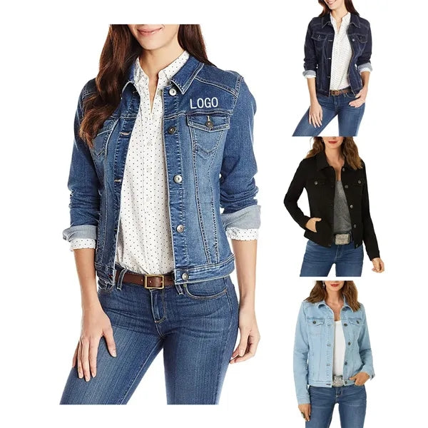 Women Distressed Jean Jackets