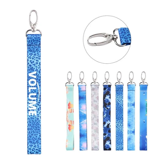 3/4" Custom Polyester Wrist Lanyard Keychain W/ Snap Hook