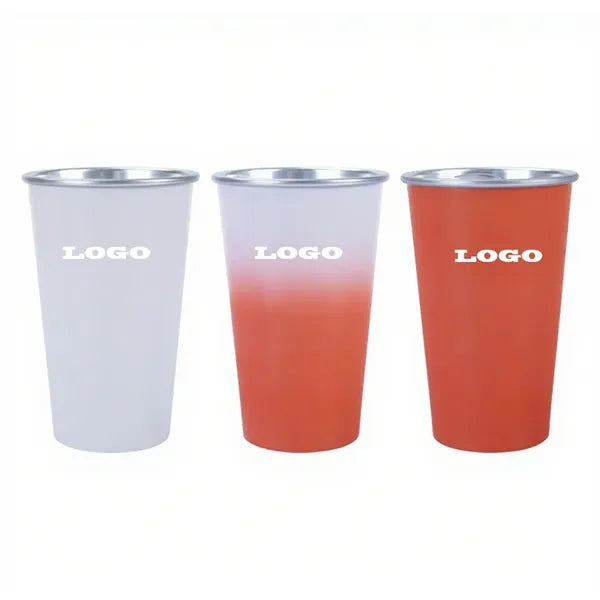 16oz Disposable Color Changing Aluminum Pint Cups