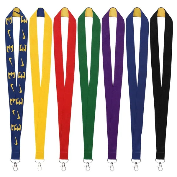 1" Custom Polyester Lanyard for ID Badges W/ Lobster Cl